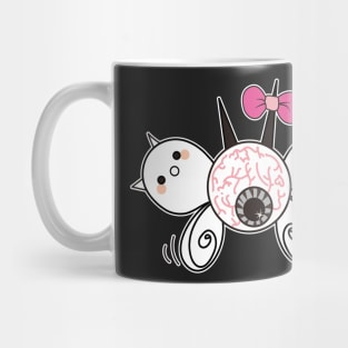 kawaii cute ghost cute eyeball, cute halloween Mug